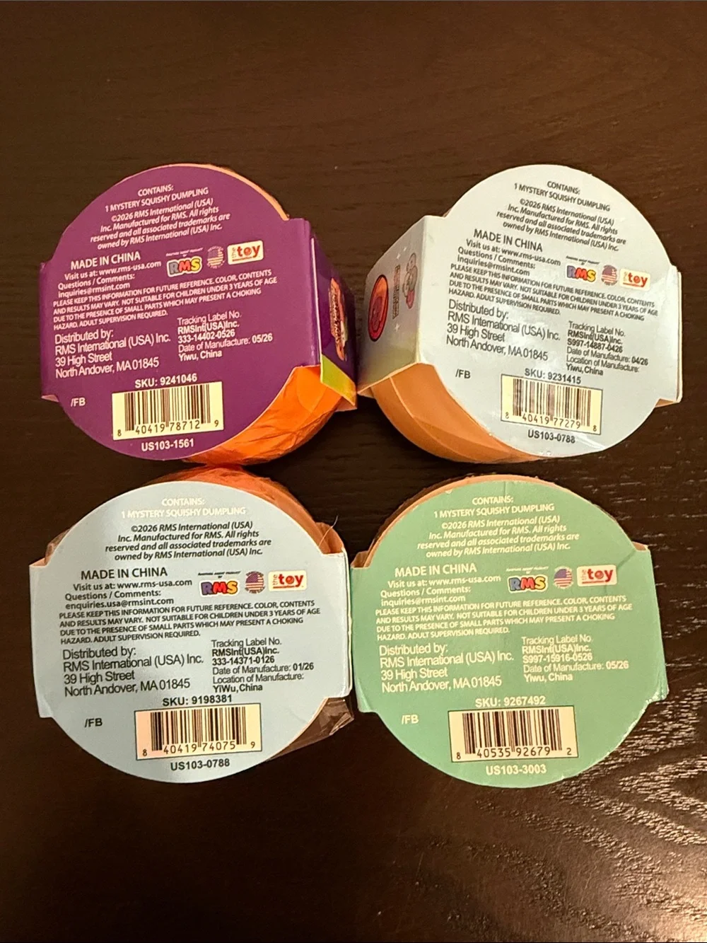 RMS Mini Mystery Dumplings Lot- Lot Of 4